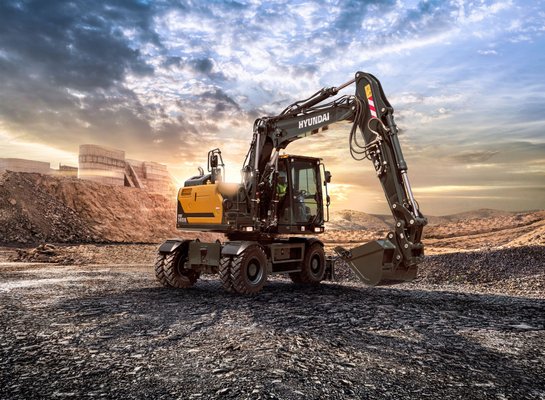 Pelles sur pneus Hyundai HW140A