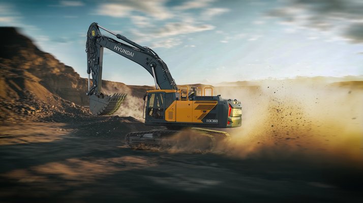 Pelle sur chenilles Hyundai HX360