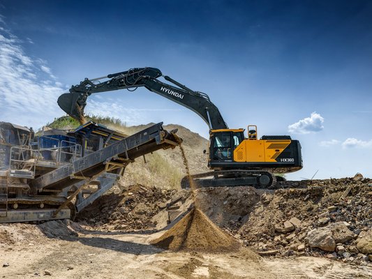 Pelle sur chenilles Hyundai HX360